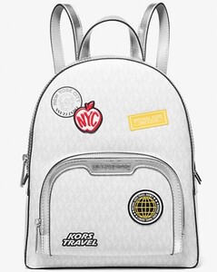 2025春夏新作　日本未発売　直営　MICHAEL KORS Jaycee Medium Embellished Signature Logo Backpack　LAから最新本物をお届け