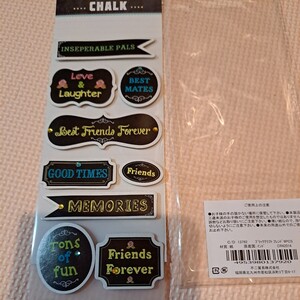 【新品】ブラッククラフト フレンドCHALK9Pics 10組セット HANDMADEステッカー