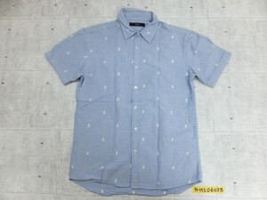 AZUL アズール スカル ドクロ 刺しゅう入 半袖シャツ トップス