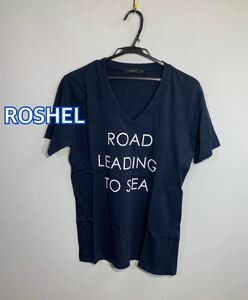 ビッグサイズ■ROSHEL ロシェル■ VネックTシャツ:XL☆TS-274