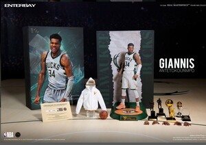 ☆新品 1/6 ヤニス・アデトクンボ　アクションフィギュア　エンターベイ　リアルマスターピース　ENTERBAY　NBA　バックス　未使用