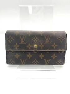 【使用感　大　送料無料】】LOUIS VUITTON　ルイヴィトン　M61215 モノグラム ポルトトレゾール インターナショナル 長財布 ウォレット