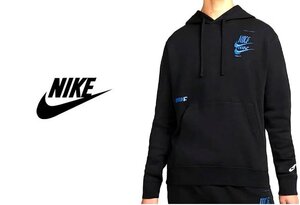 22SP NIKE ナイキ NSW SPE+ BB HOODIE 刺繍×パフプリント スウェット パーカー L/プルオーバー フーディ/黒 ブラック/メンズ/DM6874-010