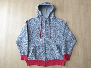 MIKE Crackle Zip Up Hoody セメント柄 裏サーマル フルジップ パーカー M マイク エレファント柄 スニーカー Michael Jordanジョーダン/