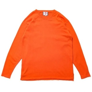 新品 SON OF THE CHEESE Hooligan C100 Shirt Mサイズ コットン ニット シャツ カットソー Orange オレンジ サノバチーズ Tシャツ