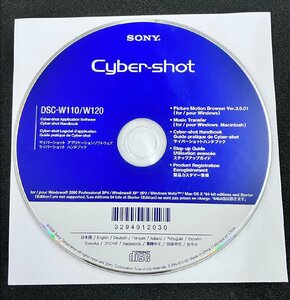 2YXS1429★現状品★Sony Cyber-shot DSC-W110/W120アプリケーション&ハンドブック(Windows2000 Pro SP4/XP SP2, Vista, Mac OS X)64bit除き