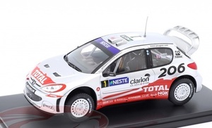 Altaya　1/24　プジョー・206 WRC　#1　R．バーンズ　2002 ラリー フィンランド 2位