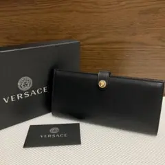 新品　VERSACE 長財布 黒 レザー　ウォレット