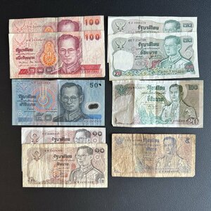 1円～タイランド紙幣 おまとめ紙幣 465バーツ 10枚組 収集家放出品 99