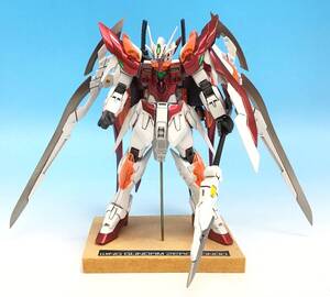 組立済み 塗装済み 完成品 HGBF 1/144 ウイングガンダム ゼロ 炎 WING GUNDAM ZERO HONOO プラモデル