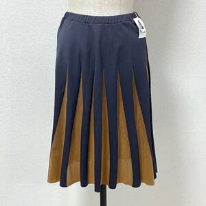 タグ付 ISSEY MIYAKE PLEATS PLEASE スカート ナイロン ニット バイカラー 3サイズ イッセイミヤケ プリーツプリーズ archive 4080488 