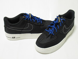 NIKE AIR FORCE 1 LV8 3 GS 黒 青 24㎝ ナイキ エア フォース 1 AF1 レディース ジュニア ブラック DV1622-001