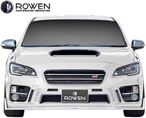 【M’s】前期 WRX STI / S4 A-C型 (2014.08-2017.05) ROWEN SPORT フロントバンパー ／ FRP 未塗装 ロエン ロウェン エアロパーツ 1S006A00