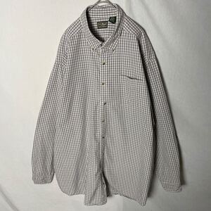 L.L.Bean 長袖チェックシャツ　ボタンダウン 古着　XL-TALLサイズ 