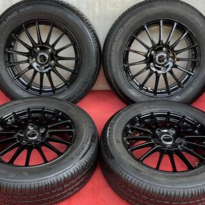 日本製。ECO FORME CRS101 16インチ×6.5J +53 PCD114.3 ブラック(黒色)系 SEIBERLING 205/65R16ラジアル。ノア ヴォクシー ステップワゴン