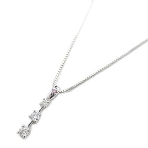 ジュエリー ピンクダイヤモンド ネックレス ブランドオフ JEWELRY K18WG（ホワイトゴールド） ネックレス K18WG