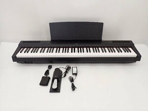 【良品】YAMAHA ヤマハ 電子ピアノ 88鍵盤 P-125a ブラック 2022年製 フットペダル/譜面台付 ∽ 6FB4D-2