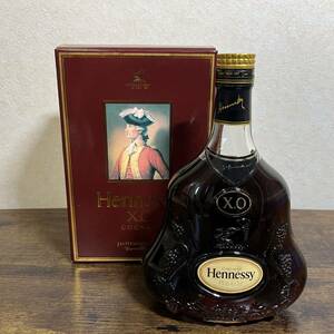 西542 Hennessy XO ヘネシー X.O グリーンボトル 金キャップ COGNAC コニャック ブランデー 700ml 40% 古酒 未開栓 箱付き 