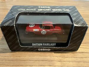 EBBRO DIE-CAST MODEL CAR DATSUN FAILADY 赤 未使用品！