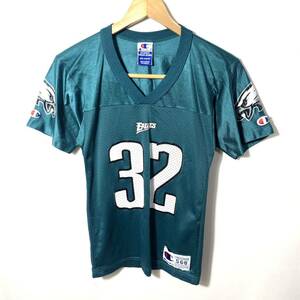 ■KIDS Champion チャンピオン NFL EAGLES フィラデルフィア イーグルス WATTERS #32 メッシュ切り替えし フットボール Tシャツ 古着 S■