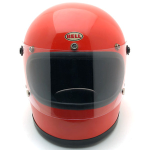 送料無料 BHVシールド付 BELL STAR ORANGE 62cm/ビンテージヘルメットベルスターオレンジヘルメット1203III旧車族ヘルカフェヘルusa60s70s