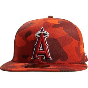 A BATHING APE ア ベイシング エイプ ×MLB ANGELS NEW ERA CAP ニューエラキャップ 赤 Size 【7　1/2(L)】 【新古品・未使用品】 20810727