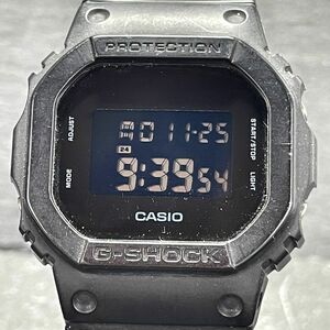 美品 CASIO カシオ G-SHOCK ジーショック DW-5600BB-1 腕時計 デジタル クオーツ 多機能 カレンダー 新品電池交換済み 動作確認済み