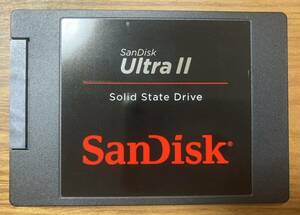 【状態◎】SanDisk サンディスク UltraⅡシリーズ SDSSDHII-960G（2.5インチSATA SSD 960GB）