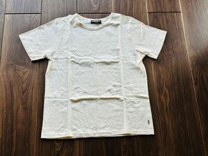 ヴァンスポーツ 半袖カットソー Tシャツ レディースLサイズ 未使用新品 クリーム色 ラメ刺しドット生地 VANSPORTS 