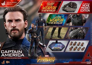 送料無料 トイサピ限定 HOTTOYS ホットトイズ ムービー・マスターピース 1/6 アベンジャーズ インフィニティ・ウォー キャプテン・アメリカ