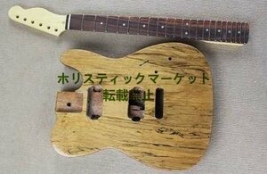 新発売 マホガニーボディ自作用 テレキャスター ハムバッカー形状 ネック・ボディ メイプルネック ローズウッド指板 Q1053