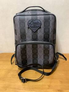 【質屋 尾張屋商店 東京】☆極美品☆ LOUIS VUITTON ルイ・ヴィトン モジュラーバックパック M45962 モノストライプエクリプス