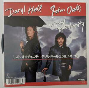 【プロモ 見本盤 EP】Daryl Hall & John Oates / Missed Opportunity ダリル・ホールとジョン・オーツ　PROMO