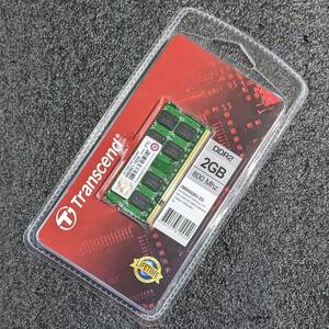 【美品】DDR2 SODIMM 2GB1枚 Transcend JM800QSU-2G [DDR2-800 PC2-6400]