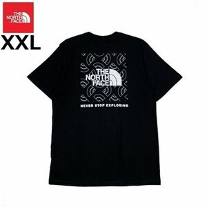 1円～!売切!【正規新品】THE NORTH FACE◆S/S BOX NSE TEE 半袖 Tシャツ US限定 ボックスロゴ グラフィック 男女兼用 登山(XXL)黒180902-15