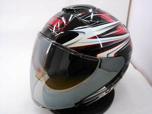 【送料無料】美品 SHOEI ショウエイ J-Cruise Jクルーズ CLEAVE クリーブ Sサイズ ミラーシールド付き ジェットヘルメット