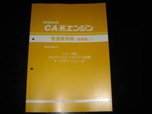 最安値★CA18型DOHC・EGI(ECCS)仕様ターボチャージャーエンジン整備要領書　1985年