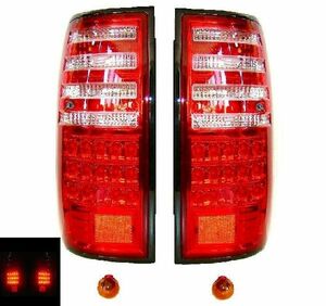 ランクル 80 81 LED クリスタル コンビ テール ランプ ベンツ風 左右 ワイド ナロー ランドクルーザー FJ80G FZJ80G HZJ81V HDJ81V 送込