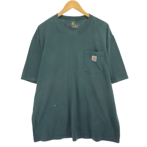 古着 カーハート Carhartt ORIGINAL FIT 半袖 ワンポイントロゴポケットTシャツ メンズXL相当 /eaa430619