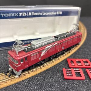 Nゲージ TOMIX 2133 JR EF81形電気機関車 北斗星カラー トミックス 箱付き 不動品 241116 ◎インボイス対応可◎