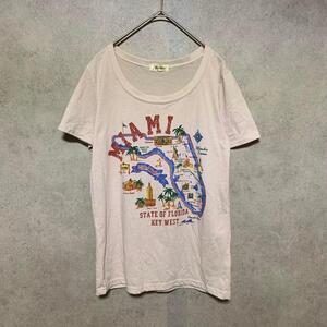 africataro（M）ビッグプリントTシャツ＊ストリート＊マイアミ＊ピンク