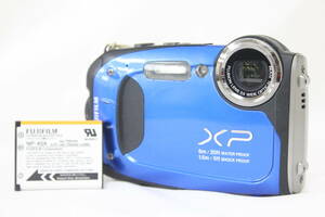 【返品保証】 フジフィルム Fujifilm Finepix XP60 ブルー 5x Wide バッテリー付き コンパクトデジタルカメラ v8212