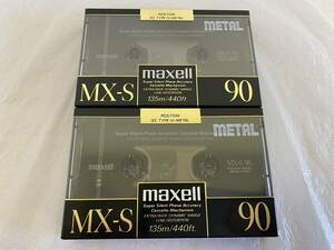 【新品未開封】 maxell マクセル MX-S 90 2本セット METAL メタルポジション TYPEⅣ カセットテープ 日立マクセル 当時物 昭和レトロ 3