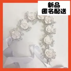 【即購入可】髪飾り　ヘッドドレス　カチューシャ　ホワイト　ヘッドバンド　アクセ