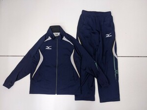 8．状態良好 MIZUNO MCライン ロゴ メッシュ切替 ジャージ 上下 セット トラック ジャケット パンツ スポーツウェア ミズノ メンズSy610