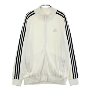 ADIDAS GOLF アディダスゴルフ FS6926 裏地付 ニット ジップジャケット ホワイト系 O [240101205907] ゴルフウェア メンズ