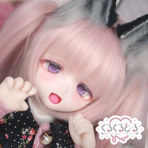 【ぐるぐる】DDH-10 SW肌 ドルフィードリーム MDD Dollfie Dream カスタムヘッド + 碁石アイ2種 + 舌パーツ パテ盛り ※小難あり