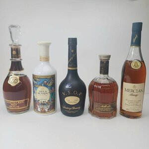 未開栓 国産 ブランデー 5本セット 660～720ml サントリー ノーブルドール VSOP/ニッカ XO/メルシャン VSOP/シャトラン XO A241119-4-A