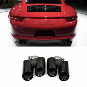 ★NEW★ ポルシェ 911 991 4本出し GTS 仕様 マフラー カッター カレラ R タルガ カスタム ターボ S ディフューザー エアロ ルック