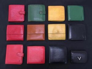 1円 LOUIS VUITTON ルイヴィトン エピ 二つ折り 三つ折り 財布 ウォレット 小銭入れ 札入れ カード入れ 12点セット まとめ売り DA7801